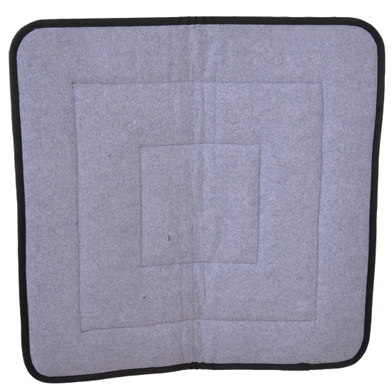 Diamond R Square Felt Woven Top Pad Cream 32" x 32"