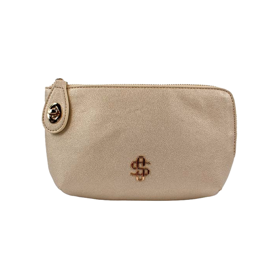 Simply Southern Ladies Leather Tan Lock Wallet 0124-BAG-LTHR-LOCKWALLET-TAN