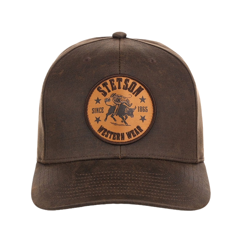 Stetson Men's Logo Graphic Dark Brown Cap 11-077-0102-0117
