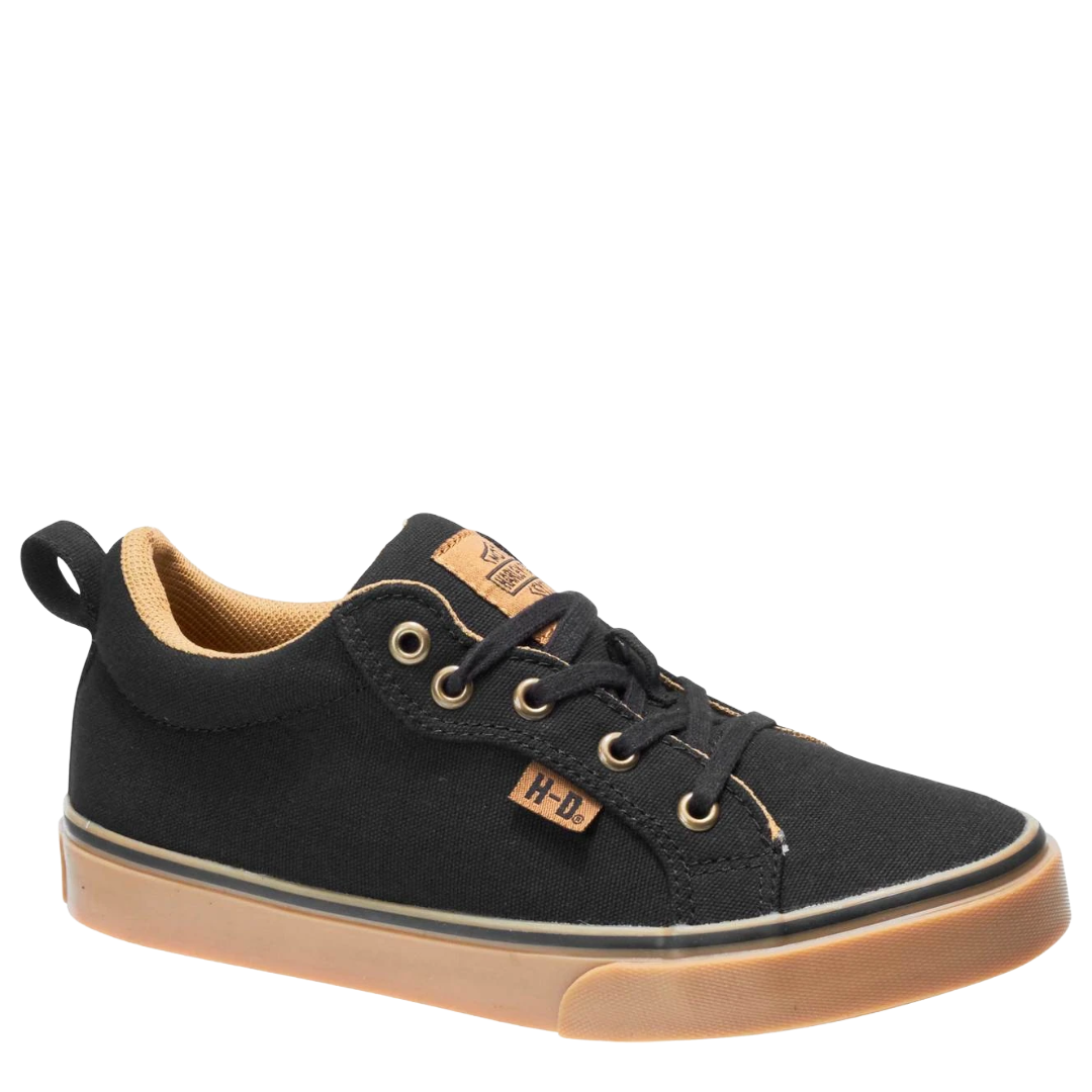 Harley Davidson Ladies Torland Black Canvas Sneaker D84434