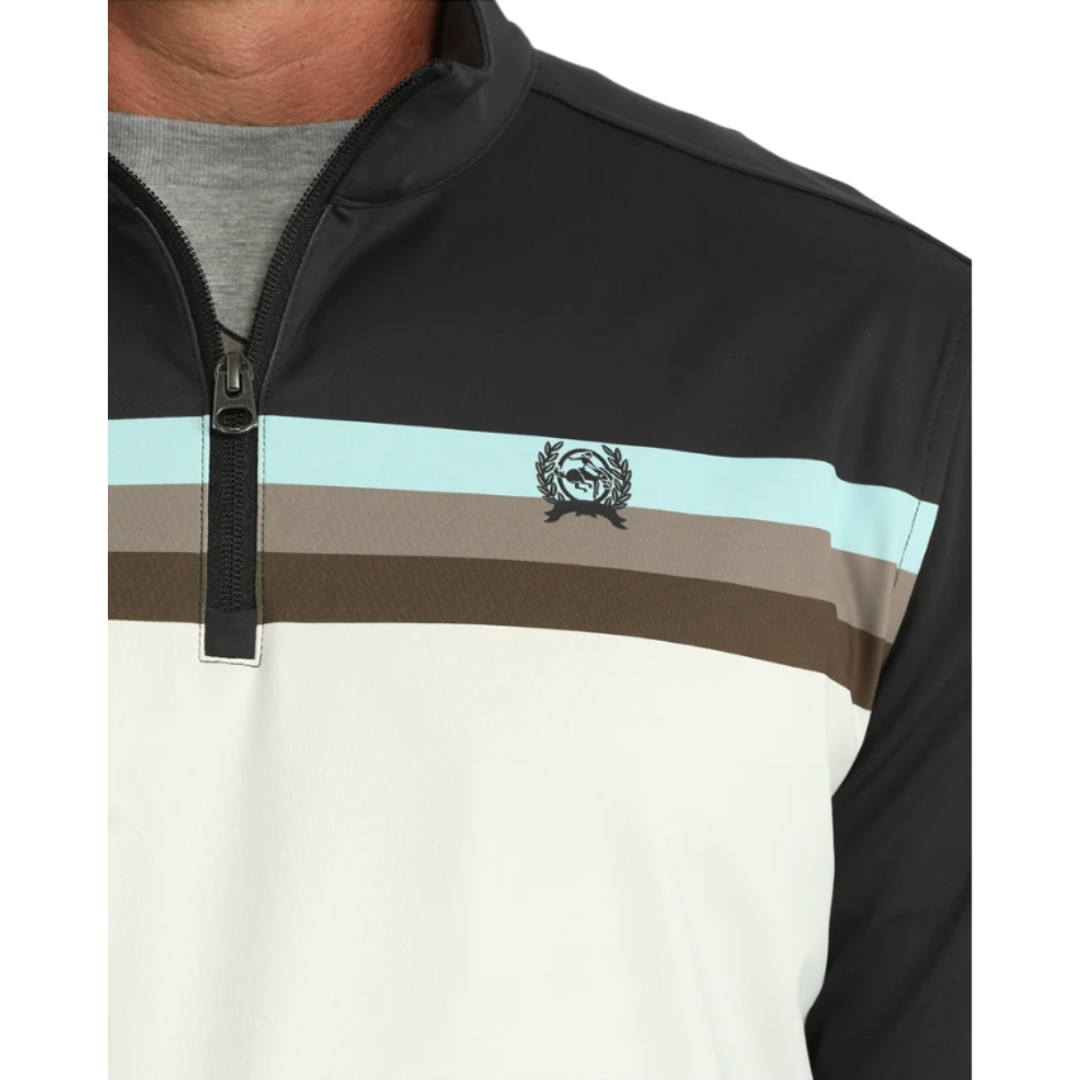 Cinch Men's Multi Stripe Quarter Zip Pullover MTK1884001