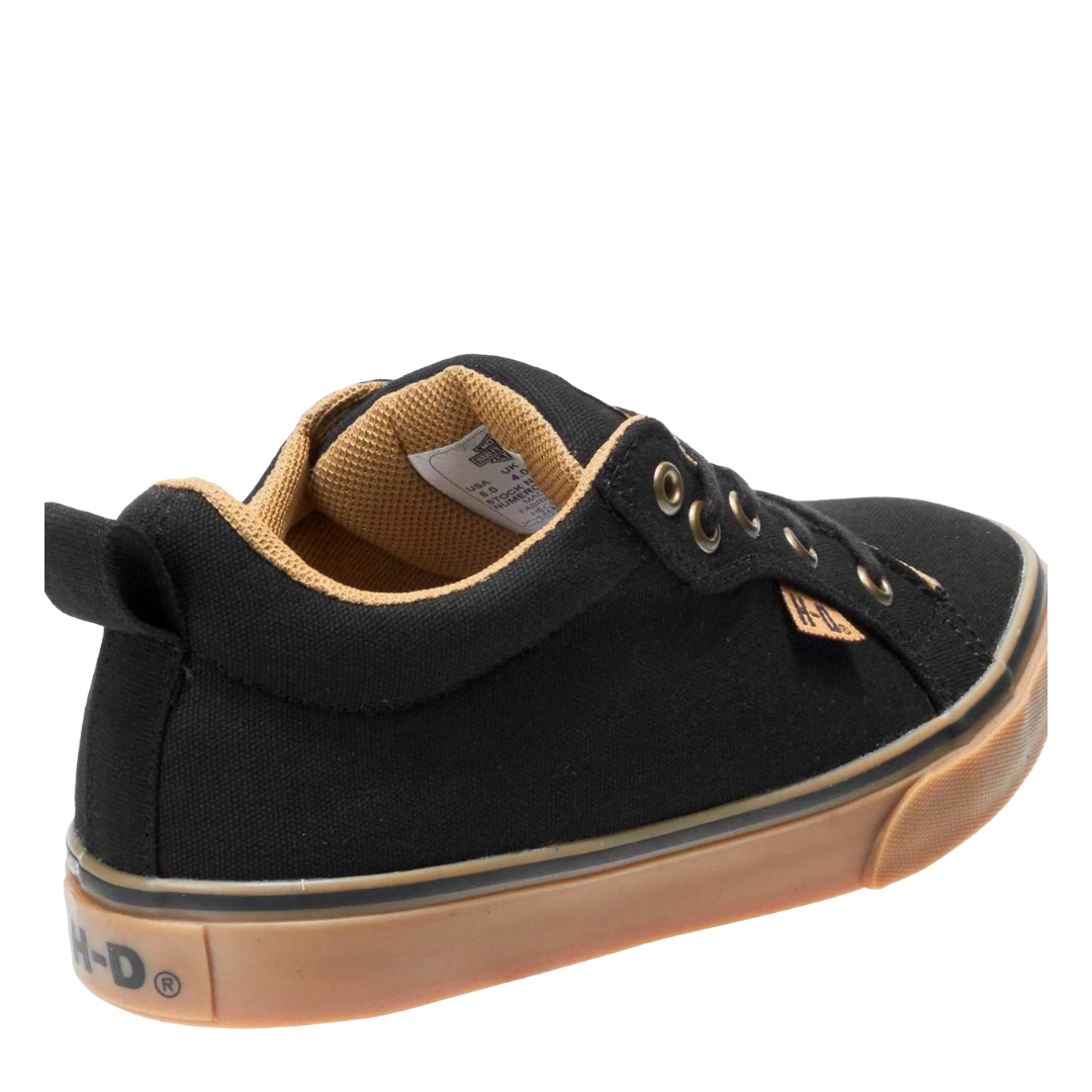 Harley Davidson Ladies Torland Black Canvas Sneaker D84434
