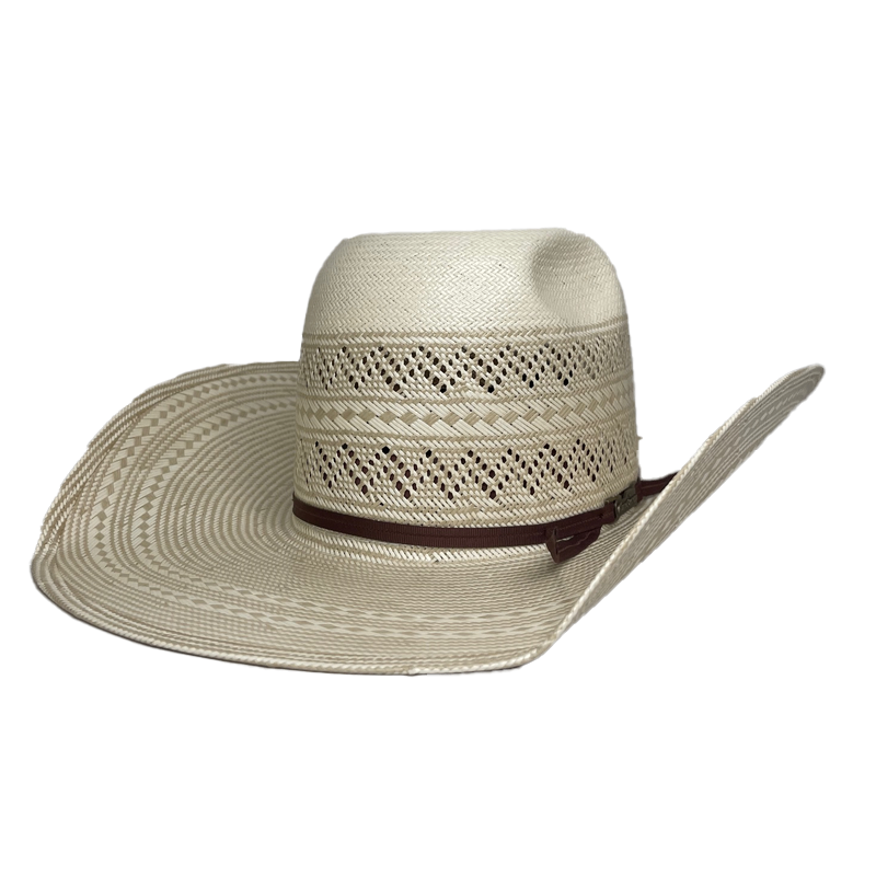 American Hat Company® Vented Ivory Straw Hat 6900-2CCHOC