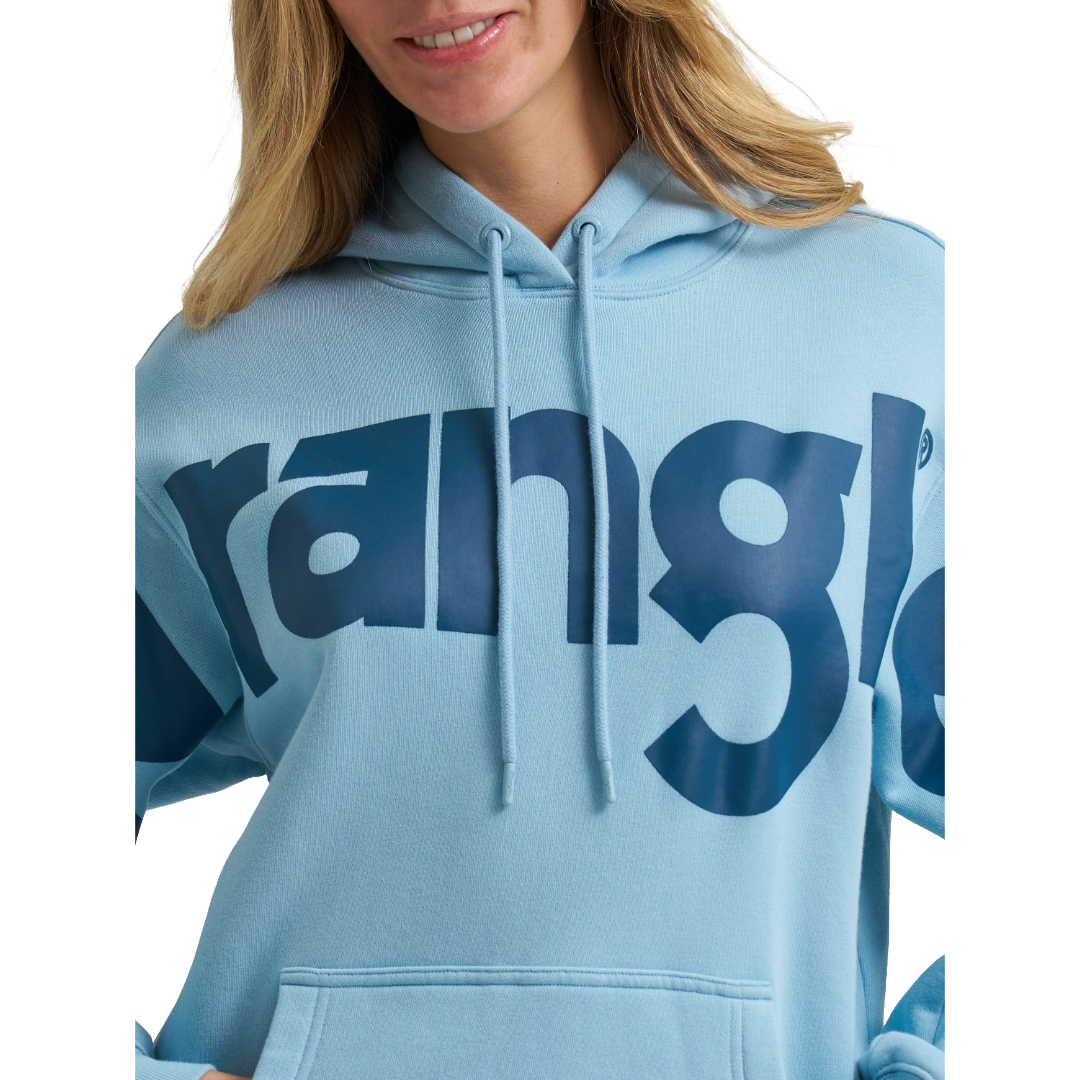 Wrangler Ladies Retro® Blue Americana Logo Hoodie 112382543