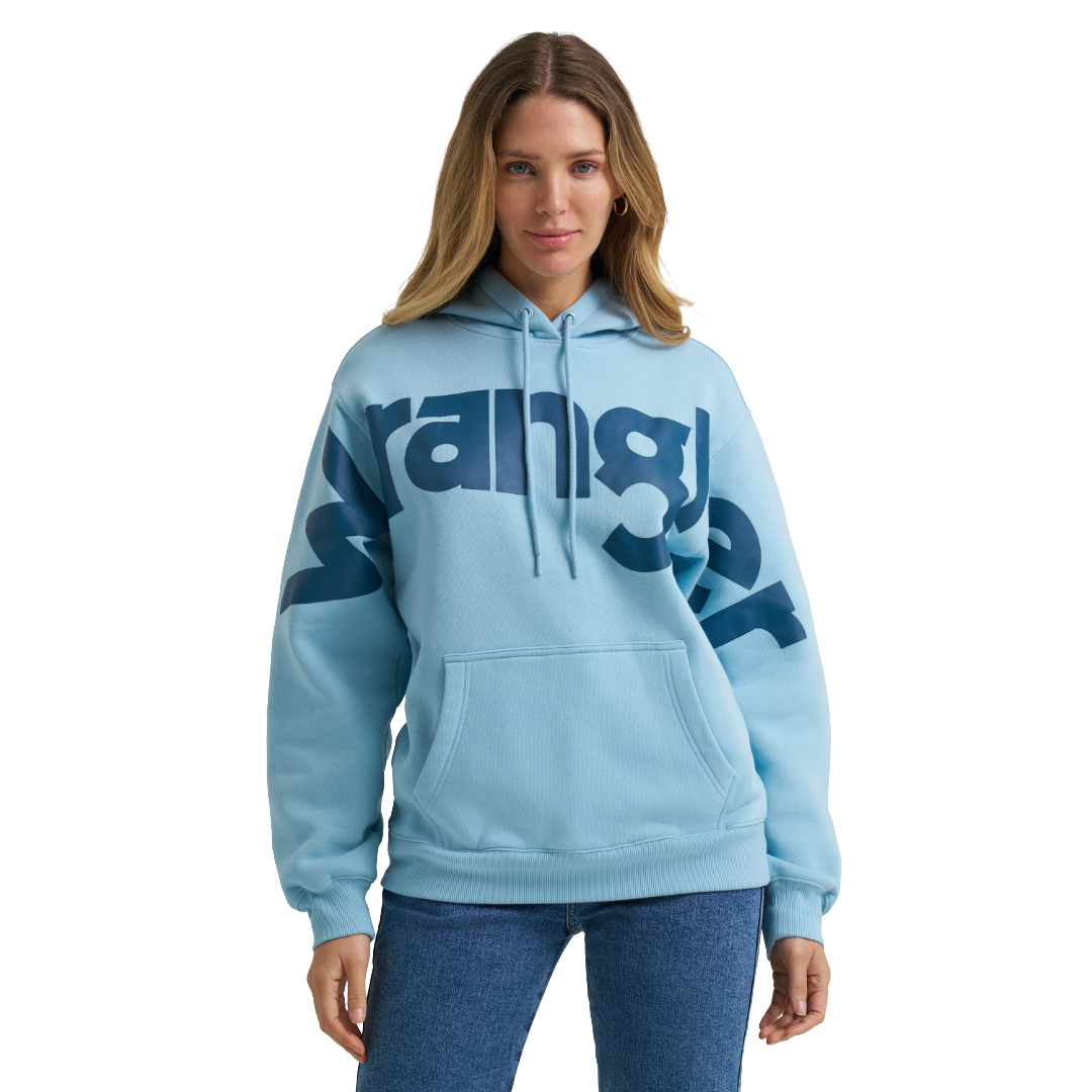 Wrangler Ladies Retro® Blue Americana Logo Hoodie 112382543