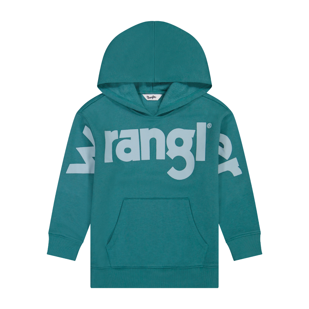 Wrangler Youth Girl's Turquoise Blue Logo Hoodie 112382654