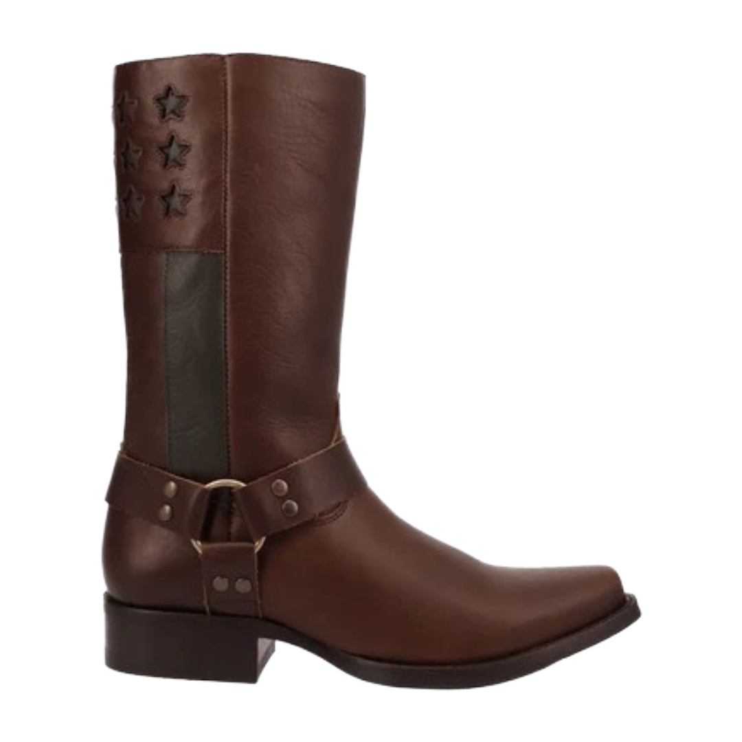 Dingo Men's Patriot Brown Leather Harness Western Boot DI2609-BN