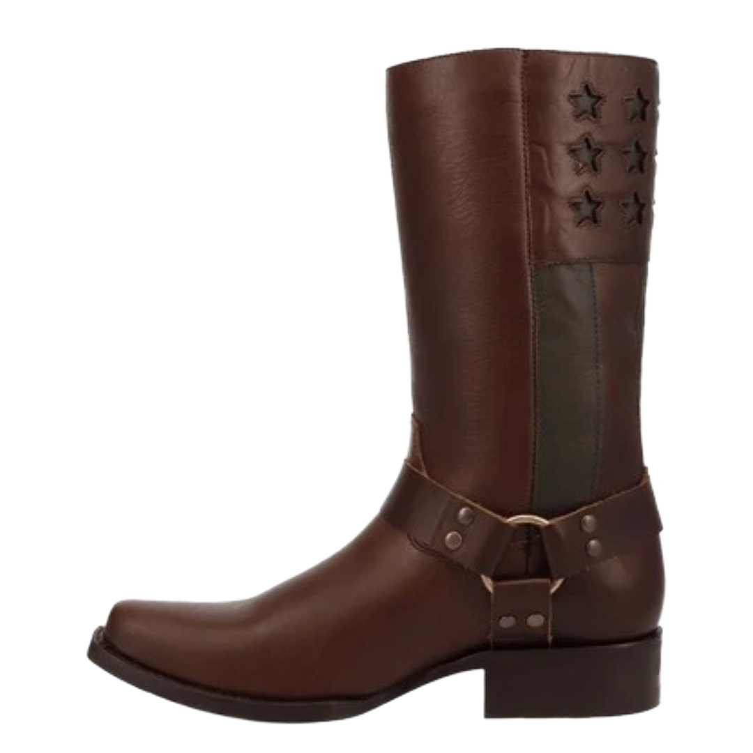 Dingo Men's Patriot Brown Leather Harness Western Boot DI2609-BN
