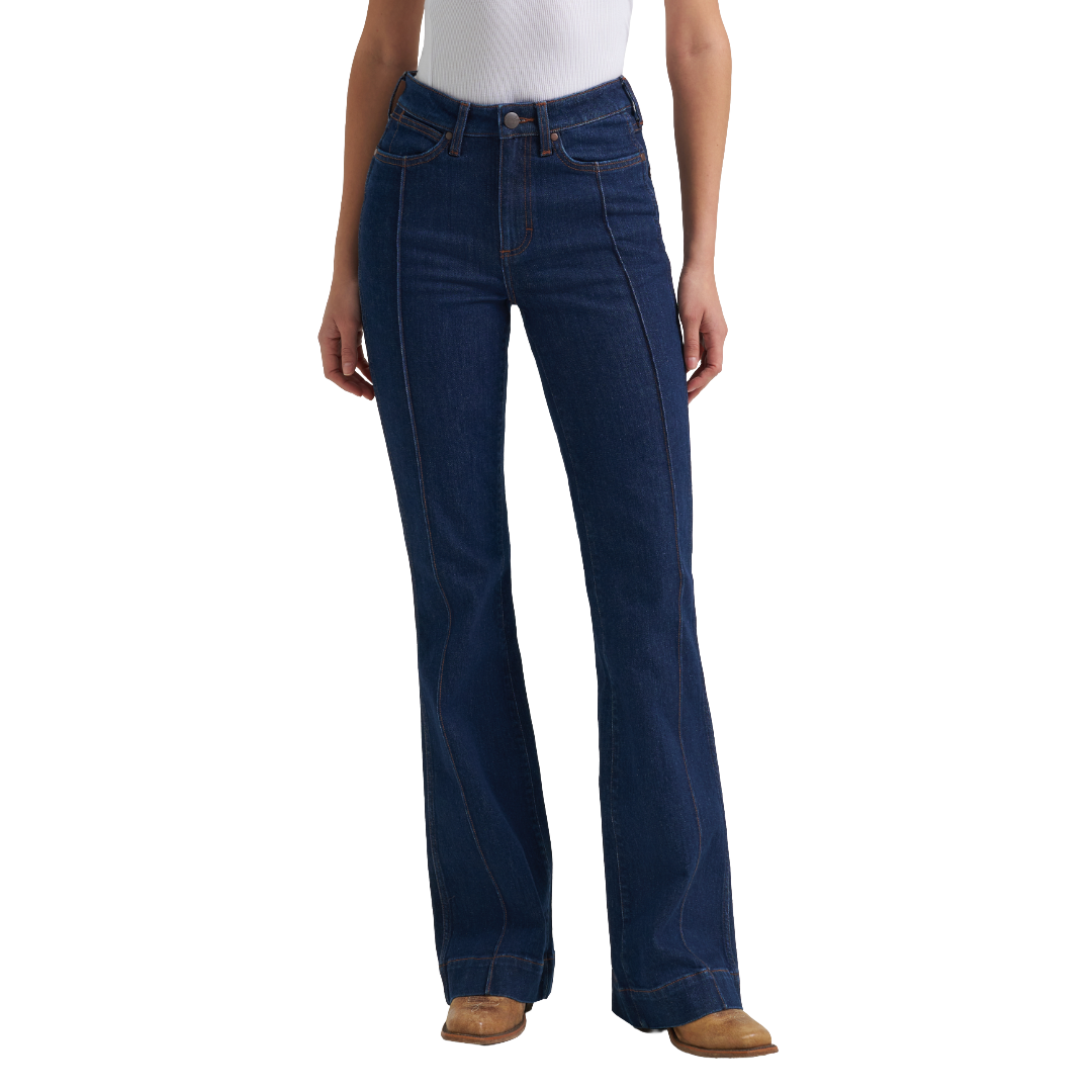 Wrangler Ladies Retro® Bailey Trouser Sariah Wash High Rise Denim Jean 112382319
