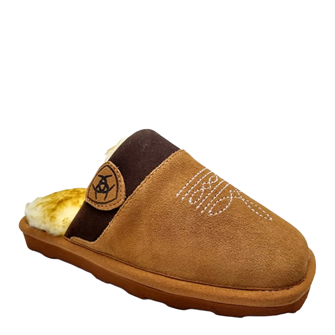 Ariat Boy's Chestnut Brown Silversmith Square Toe Slipper AR4977-200
