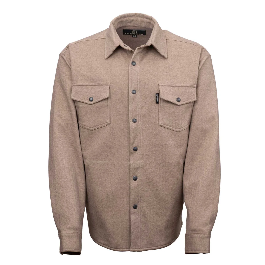 Outback Trading Men's Ace Tan Button Down Jacket 40424-TAN