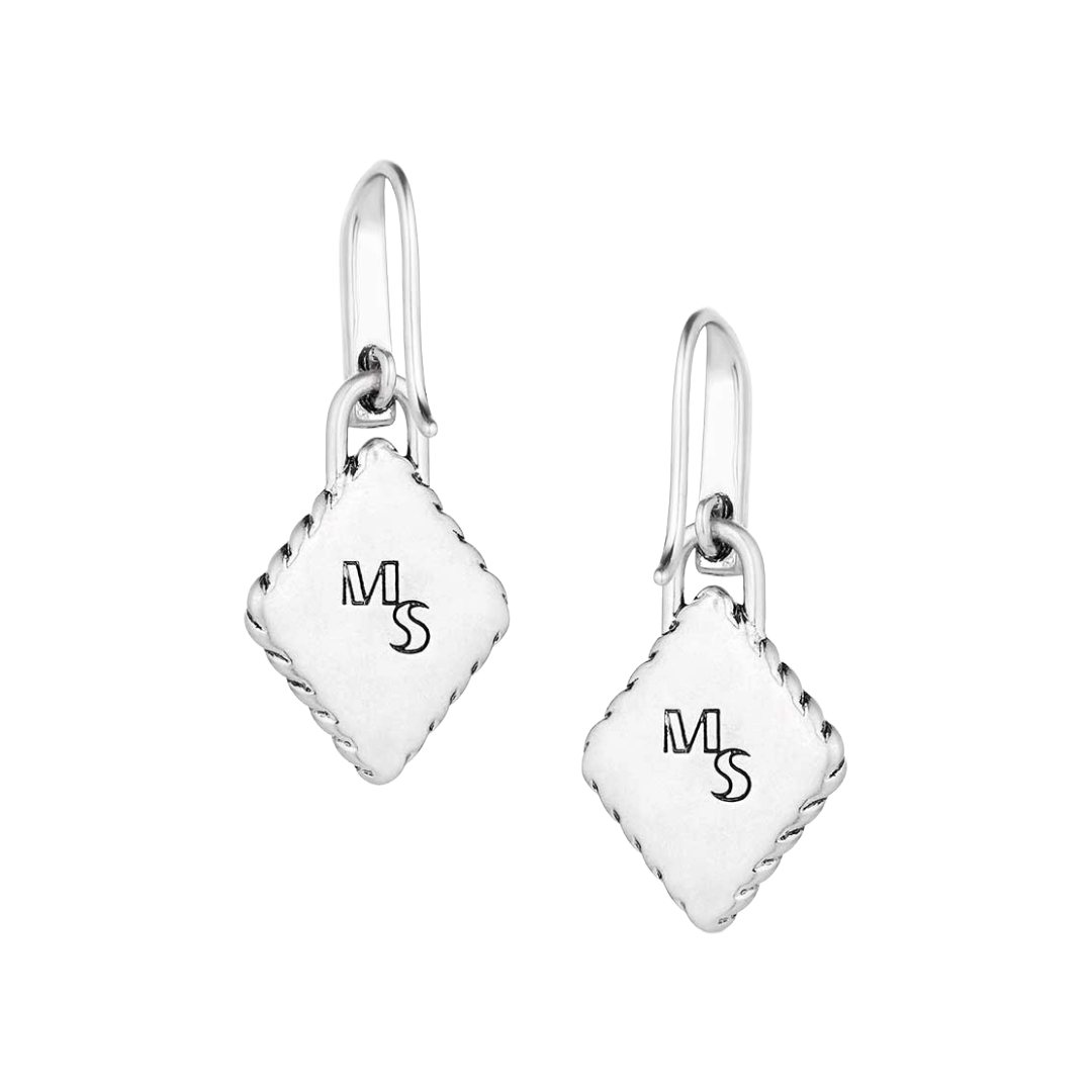 Montana Silversmiths Ladies High Noon Silver Cobblestone Earrings ER6127