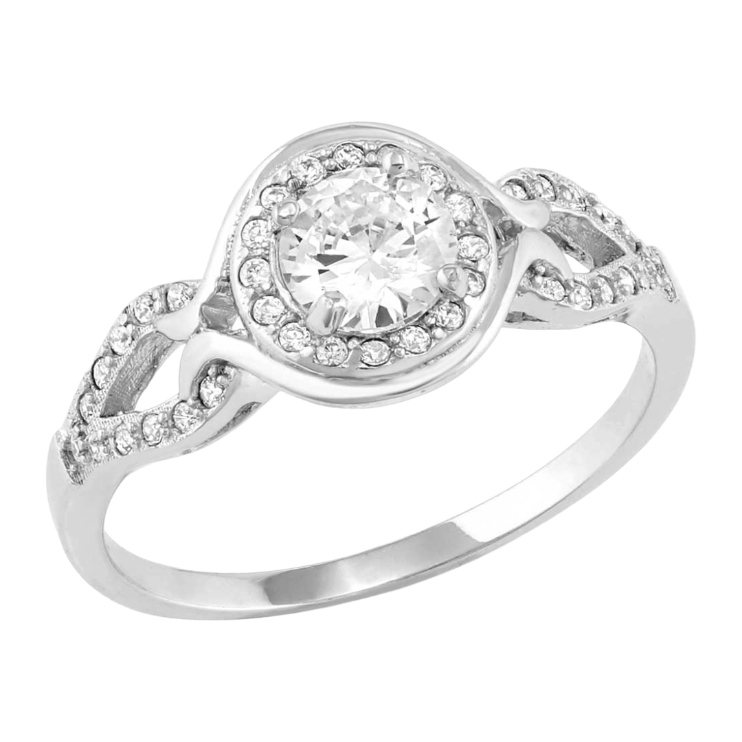 Montana Silversmiths Ladies Silver Sparkling Sky Crystal Ring RG152B