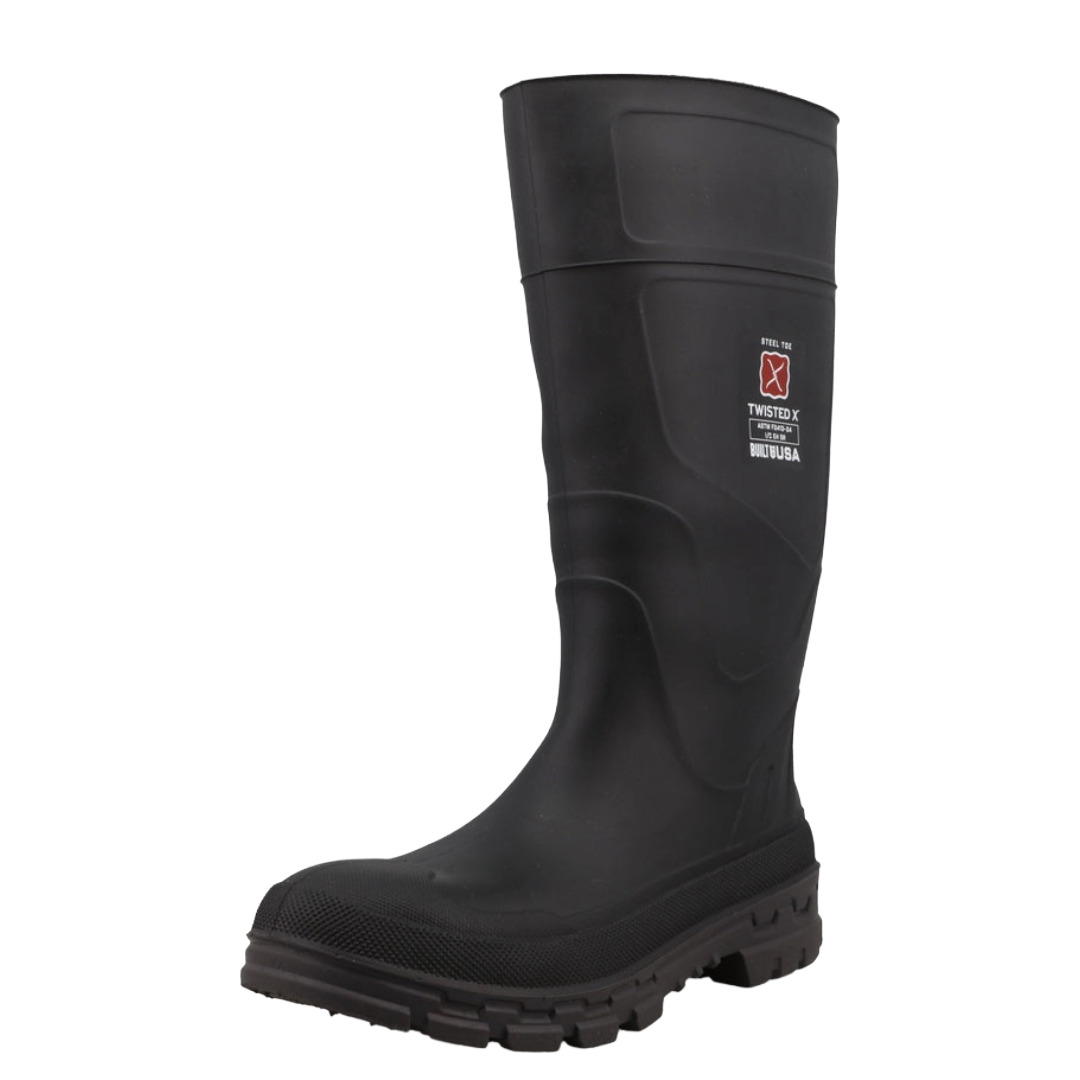 Muck Boot Company Men's Black Steel Toe Mud Boot MWBS003