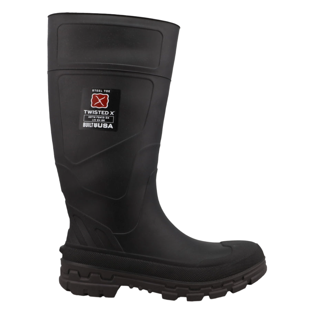Muck Boot Company Men's Black Steel Toe Mud Boot MWBS003