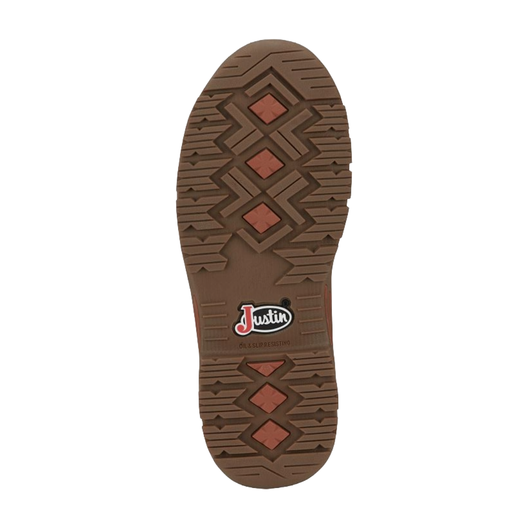 Justin Men's Corbett Barley Brown 5" Waterproof Alloy Toe Med Guard Work Boot SE255