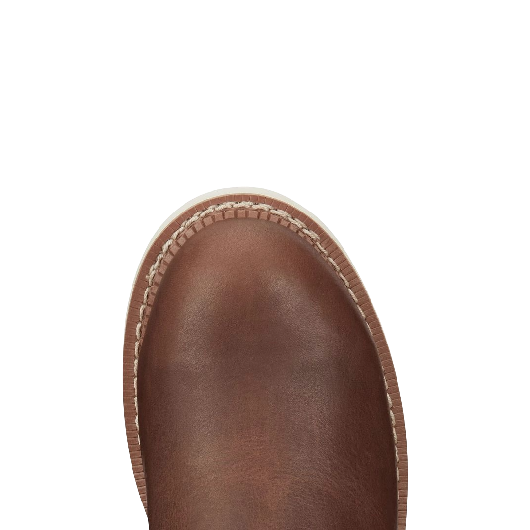 Justin Men's Brentwood Brown Round Up Steel Toe Work Boot MJ1700