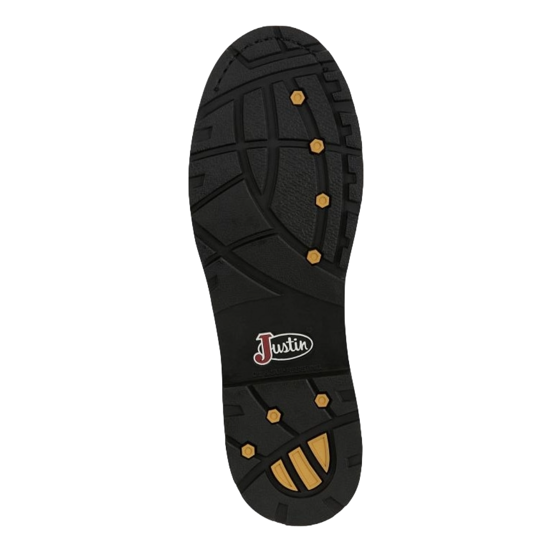 Justin Men's Truckton Onyx 8" Steel Toe Waterproof Work Boot SE636