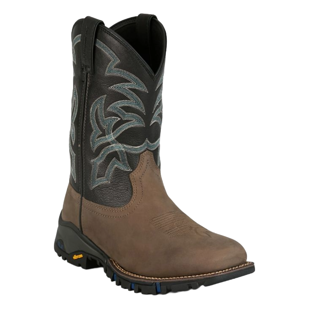 Tony Lama Men's Roustabout Tan 11" Waterproof Wide Square Toe Work Boot TW5021