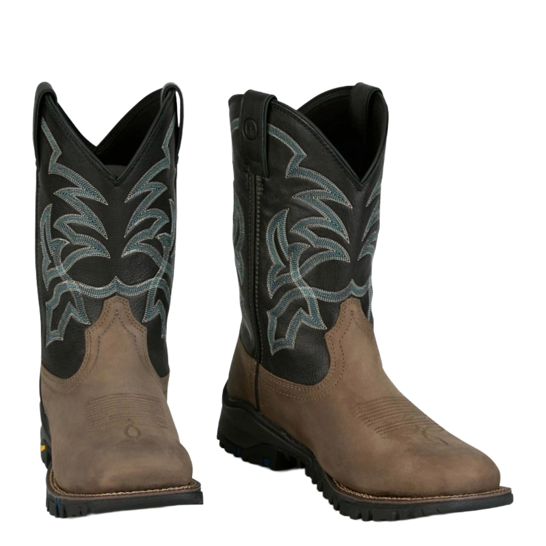 Tony Lama Men's Roustabout Tan 11" Waterproof Wide Square Toe Work Boot TW5021