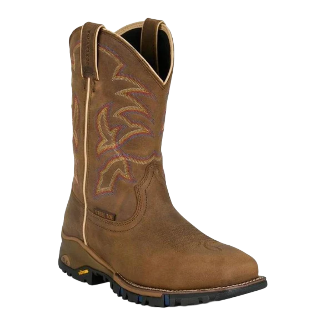 Tony Lama Men's Roustabout Tan 11" Wide Square Steel Toe Work Boot TW5022