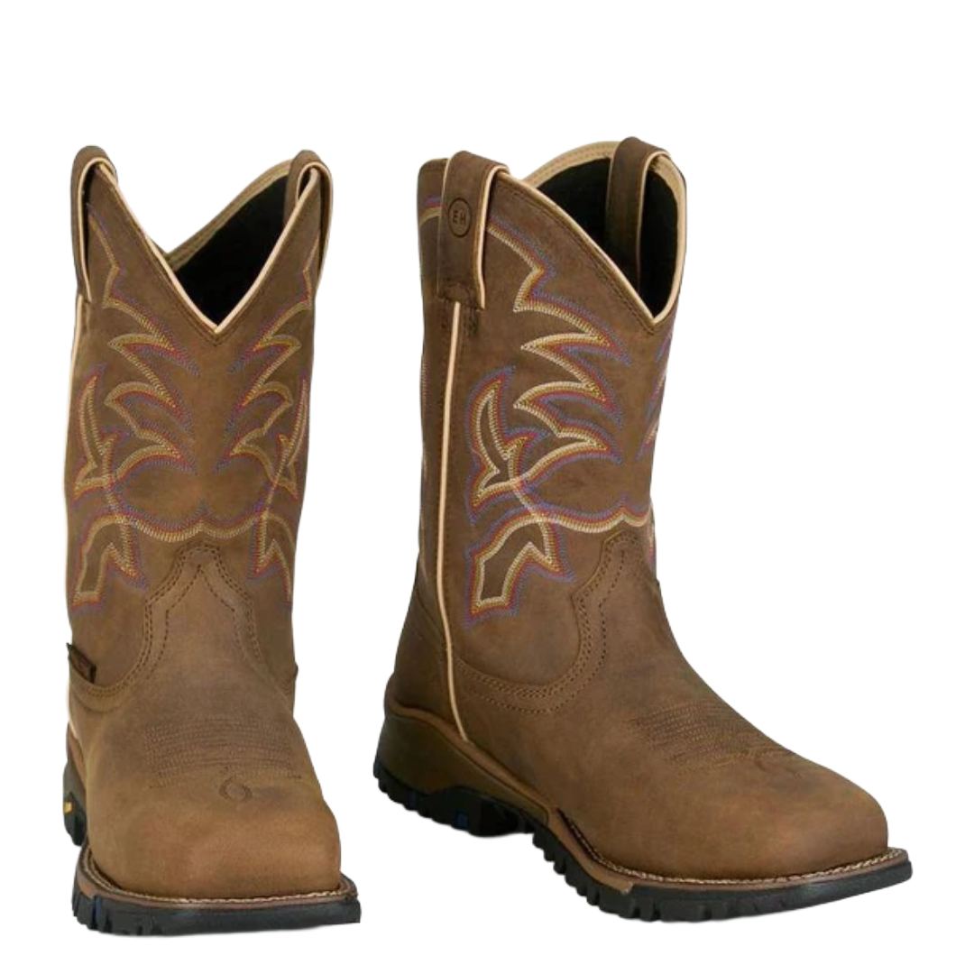 Tony Lama Men's Roustabout Tan 11" Wide Square Steel Toe Work Boot TW5022