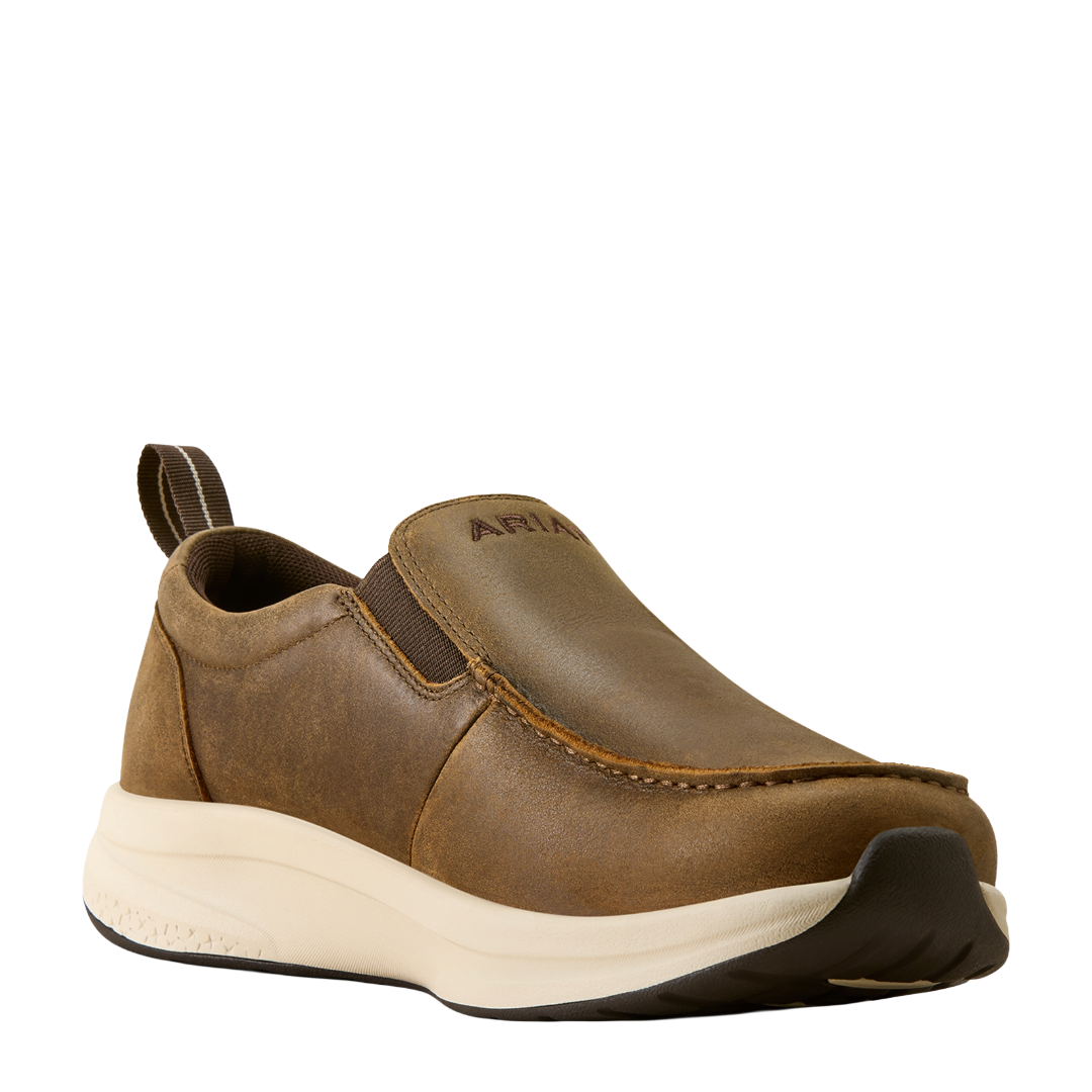 Ariat Men's Buckeye Brown Bomber Slip On Waterproof Shoe 10080275