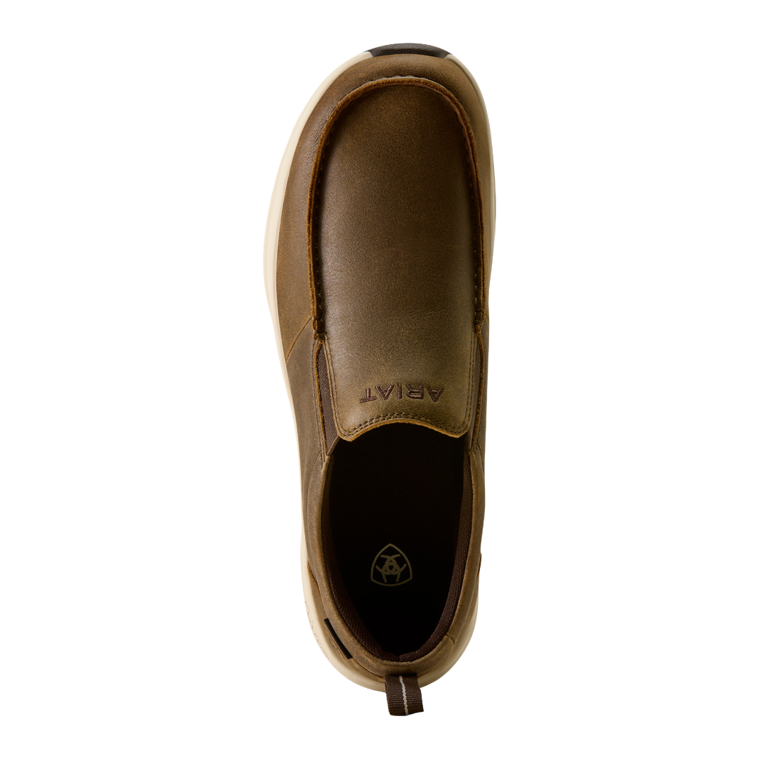 Ariat Men's Buckeye Brown Bomber Slip On Waterproof Shoe 10080275