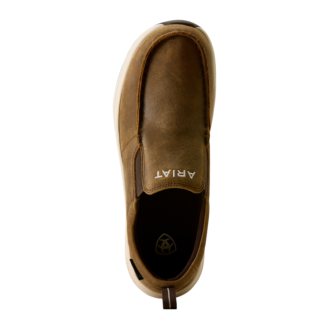 Ariat Ladies Buckeye Brown Bomber Slip On Waterproof Shoe 10080297