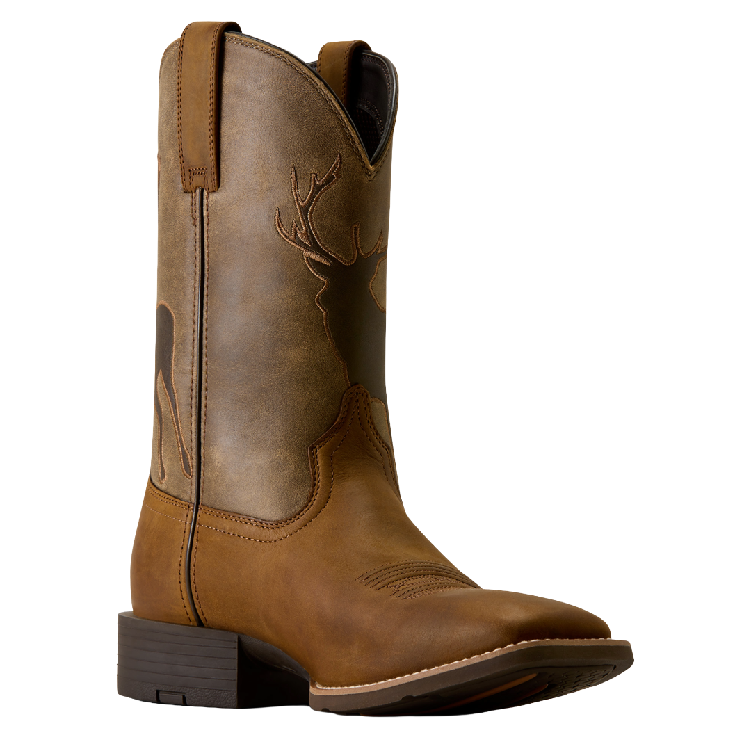 Ariat Men's Sport Trail Cam Distressed Brown Western Boot 10080341