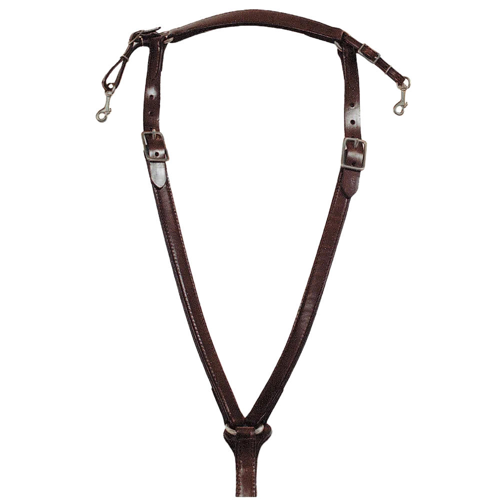 Circle Y Trail Horse Classic Over Neck Breast Collar Walnut Oil