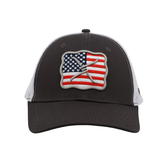 Twisted X Unisex Patriotic Grey Buckle Cap CAP0004