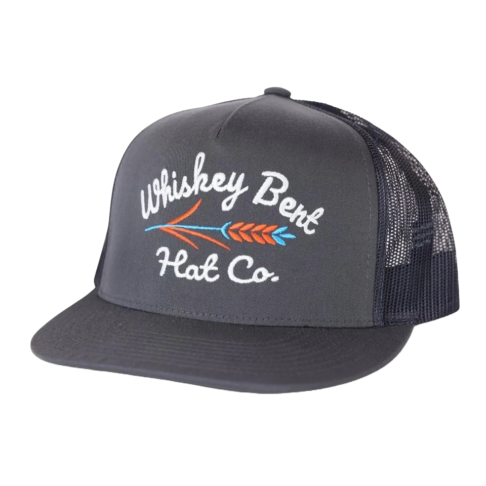 Whiskey Bent Men's Troubador Charcoal Black Hat TRBDR-CH
