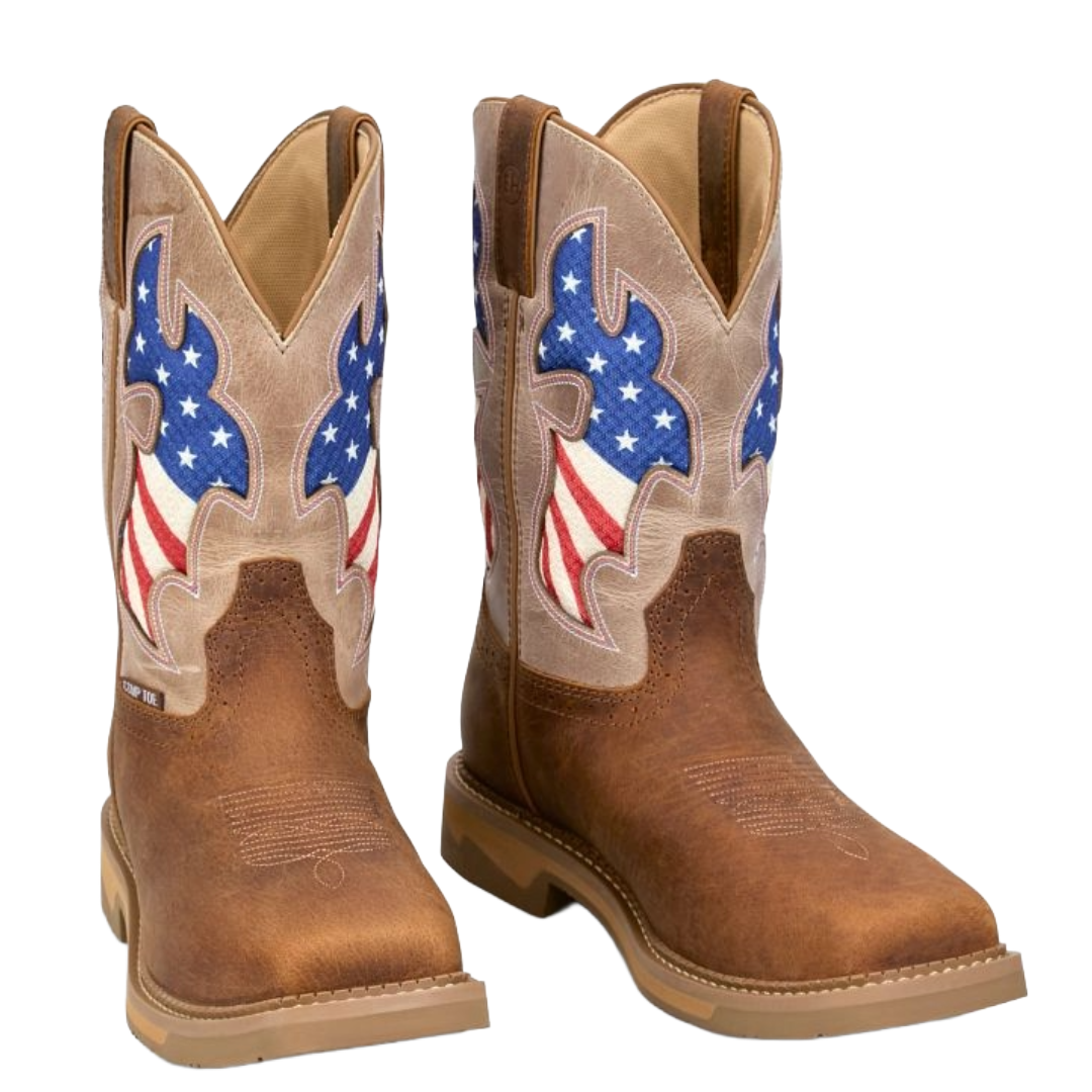 Justin Men's Bolt Brown Composite Toe Western Work Boot SE4137