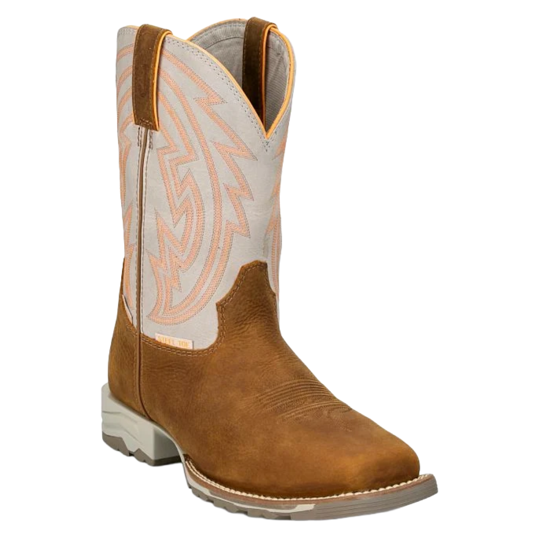Justin Men's Maverick Lytle Brown Leather Steel Toe Work Boot MV4595