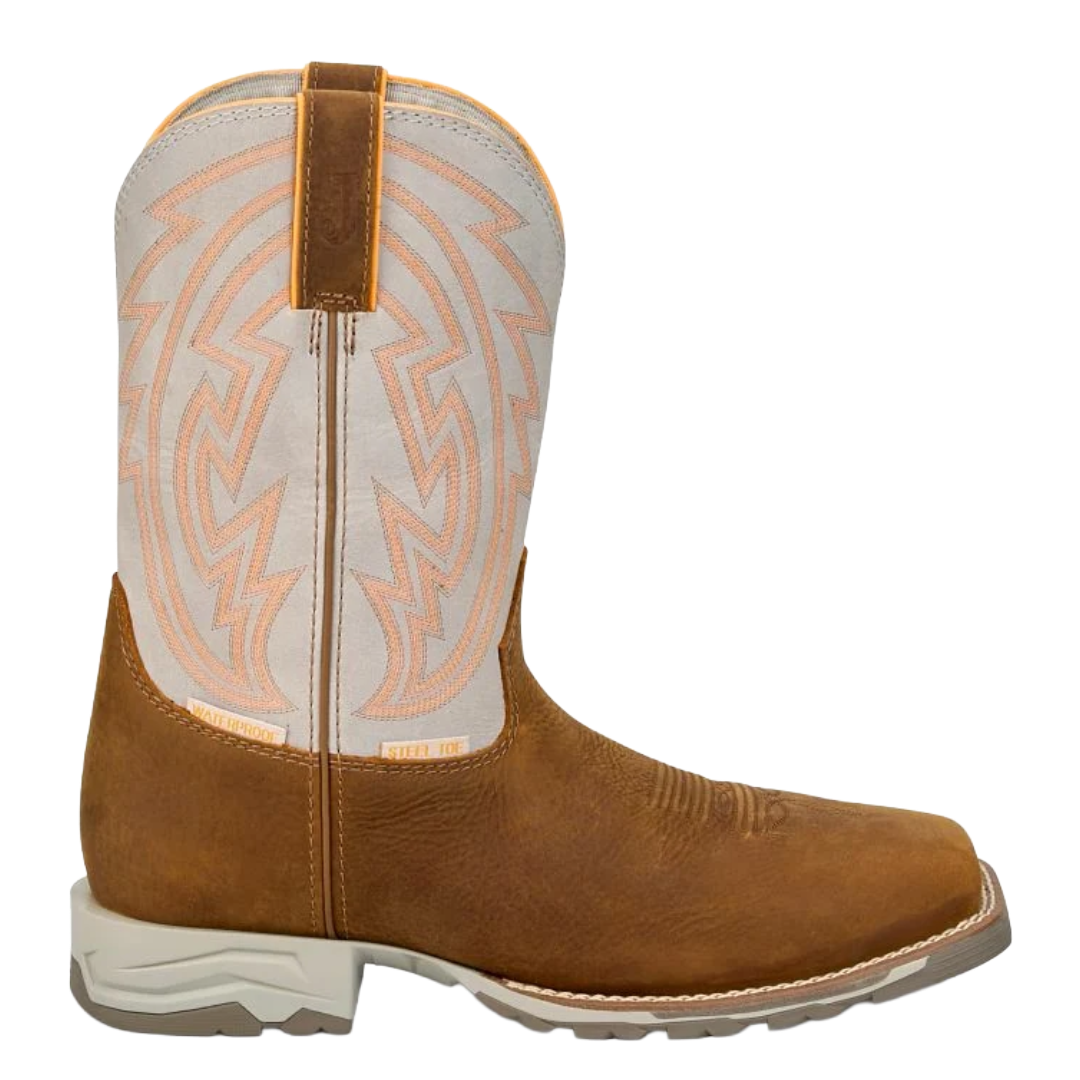 Justin Men's Maverick Lytle Brown Leather Steel Toe Work Boot MV4595