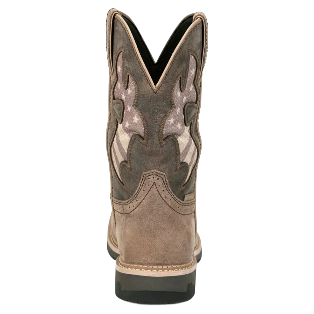 Justin Men's Faded Bolt Brown Composite Toe Western Work Boot SE4139