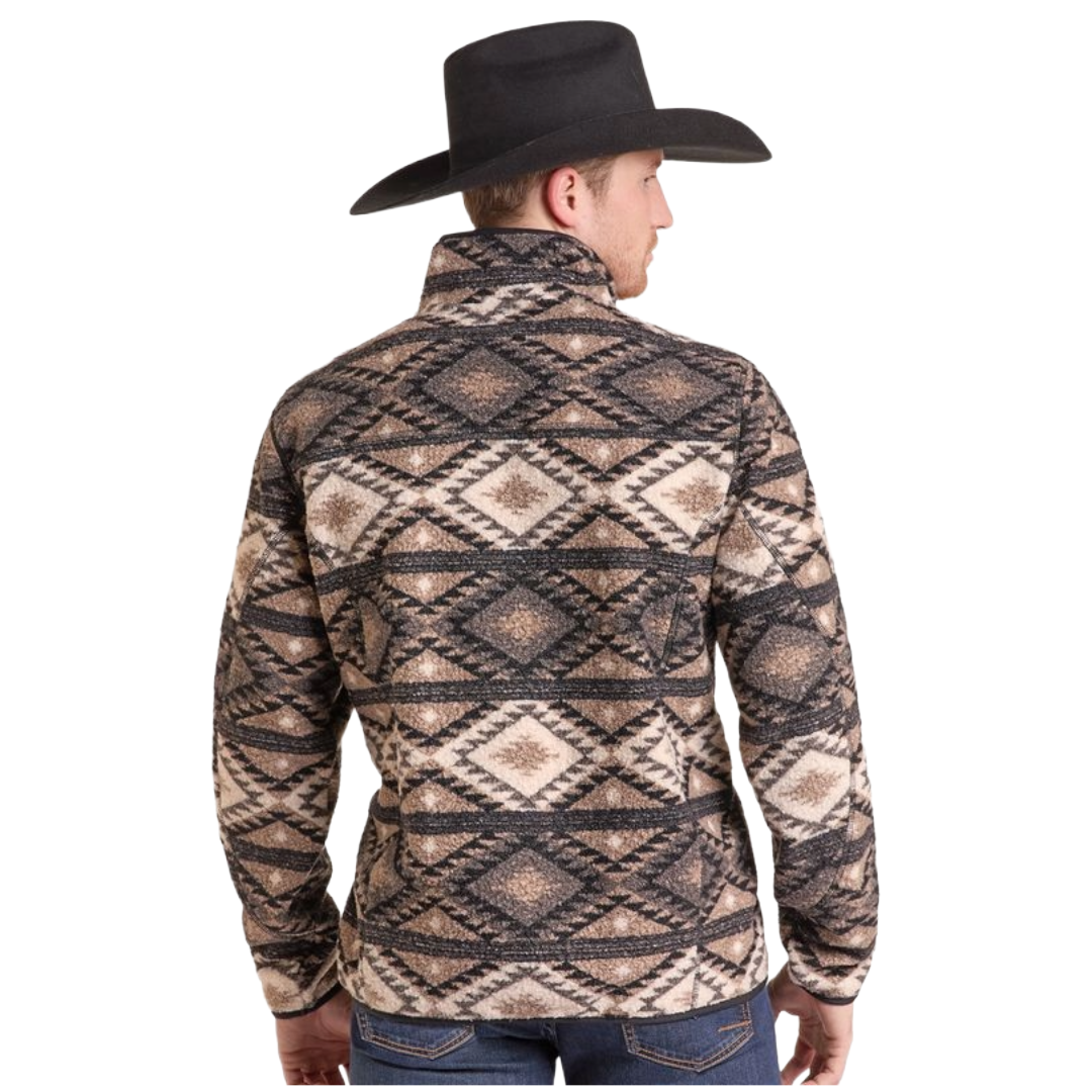 Powder River Outfitters Men's Performance Aztec 1/4 Zip Pullover DM91C09257
