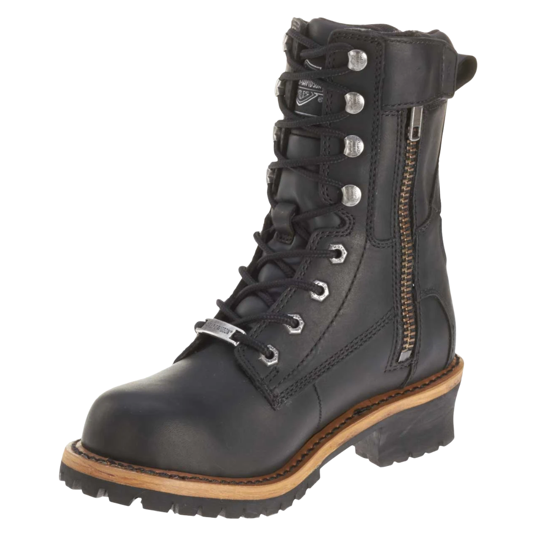 Harley Davidson Ladies Tyson Black Leather Riding Boot D87016