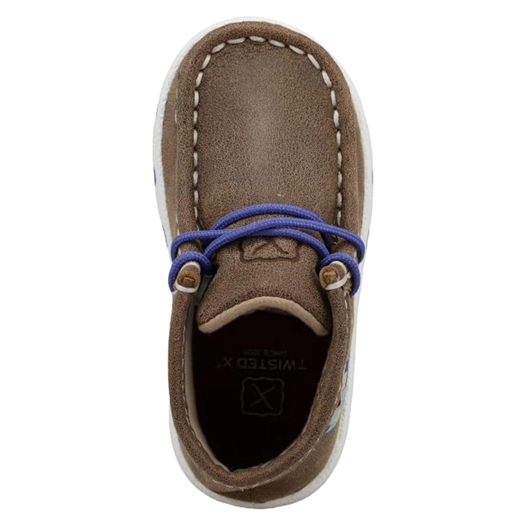 Twisted X Infant Bomber Brown and Purple Chukka Driving Moc ICA0055