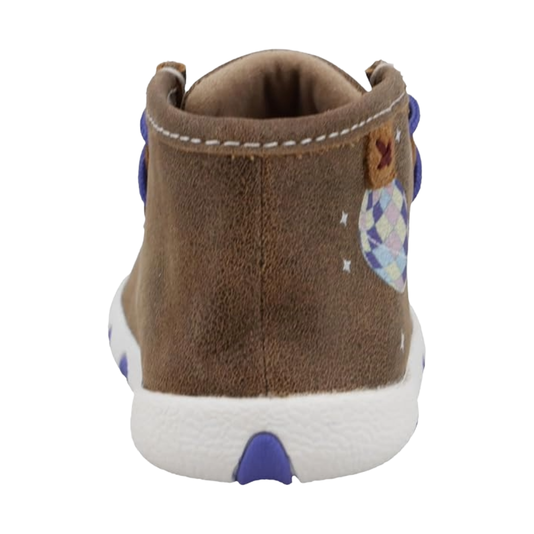 Twisted X Infant Bomber Brown and Purple Chukka Driving Moc ICA0055