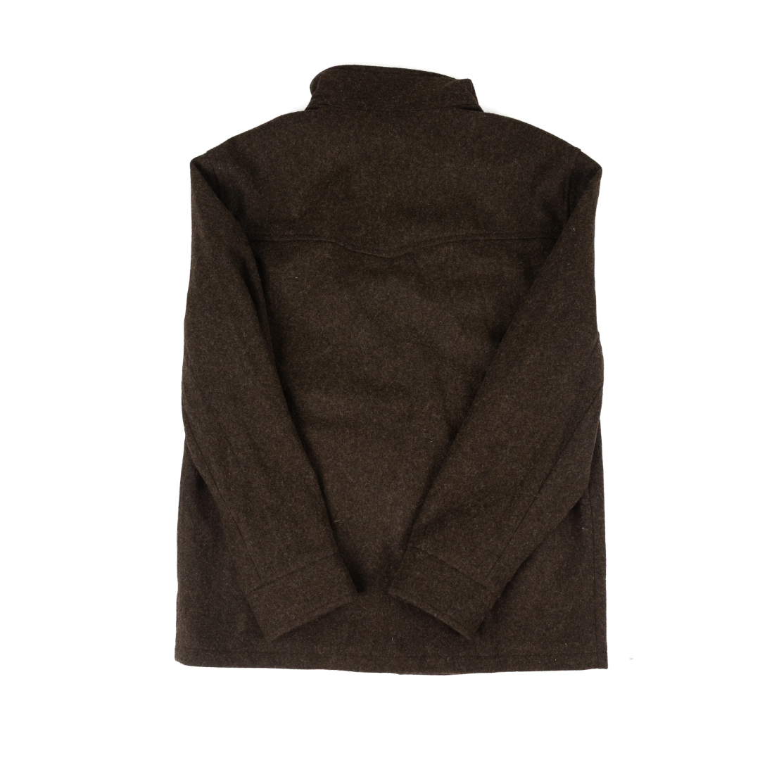Powder River Outfitters Men's Heather Brown Wool Coat DM92C09272
