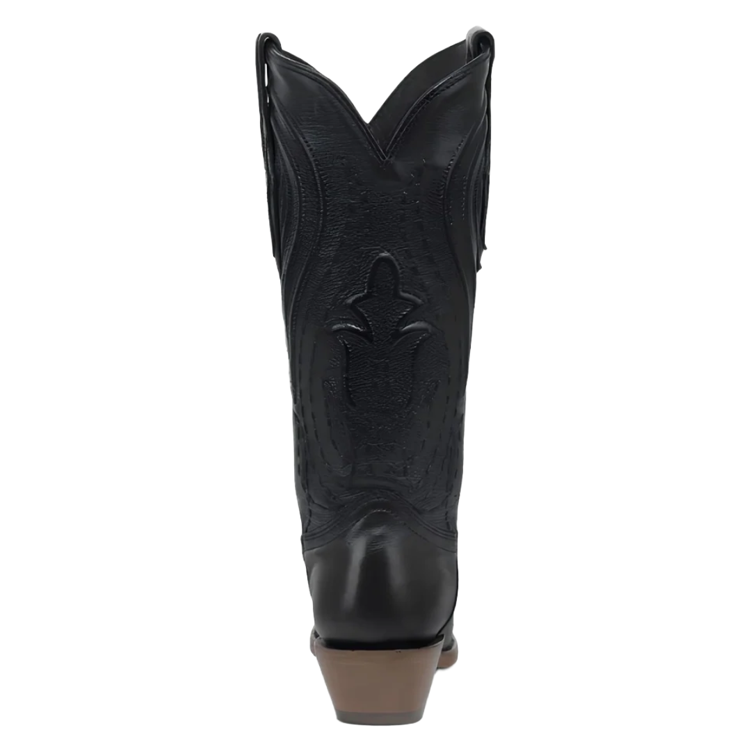 Corral Ladies Black Raised Woven Embroidery Western Boot A5231