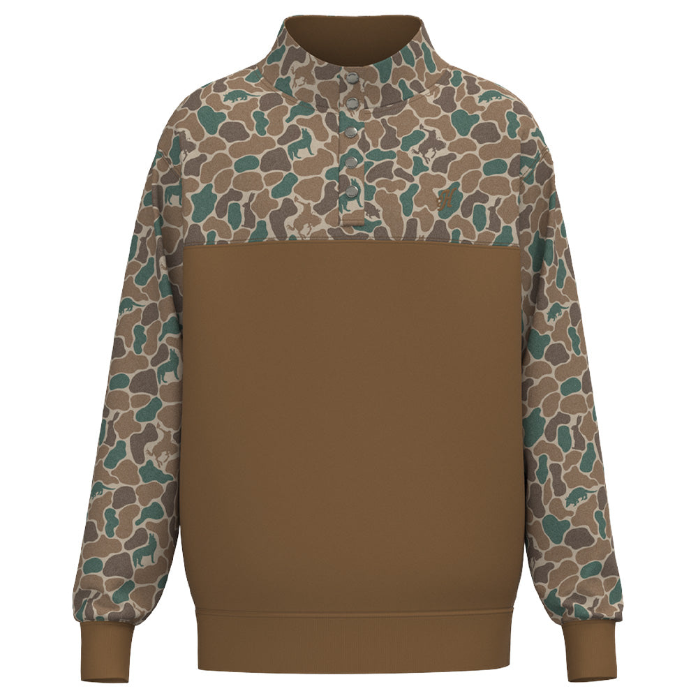Hooey Men's Stevie Brown Camo Print Pullover HH2609BRCA