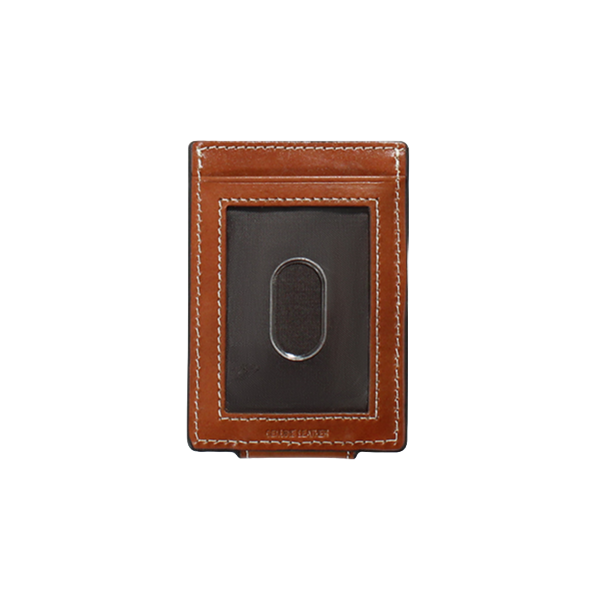 Ariat® Men's Shield Logo Basketweave Tan Money Clip A3550508