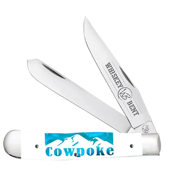 Whiskey Bent Menthol Cowpoke Trapper Pocket Knife WB11-100