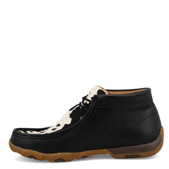 Twisted X Ladies Black & White Cowhide Chukka Driving Moc WDM0164