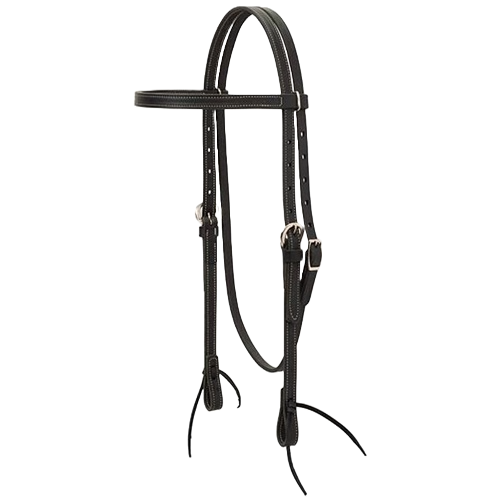 Weaver Black Leather Browband Headstall