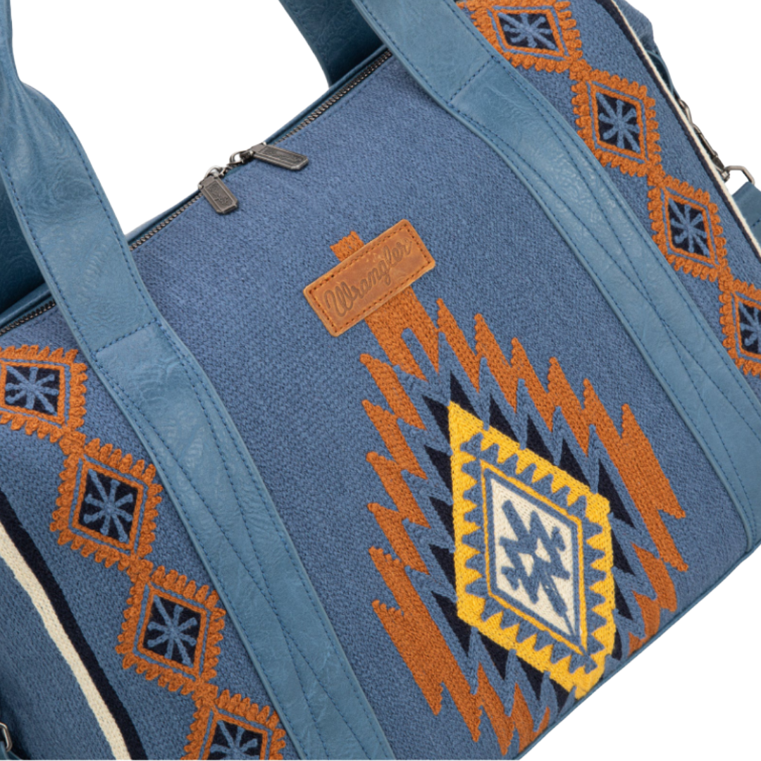 Wrangler Ladies Southwestern Print Jean Duffle Bag WG174-5110JN