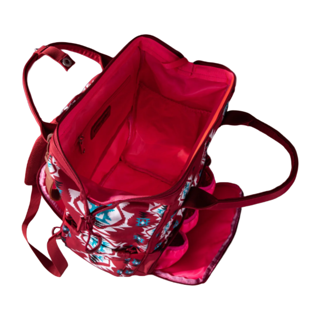 Wrangler Cowboy Printed Burgundy Callie Backpack/Diaper Bag WG2204-9110BDY